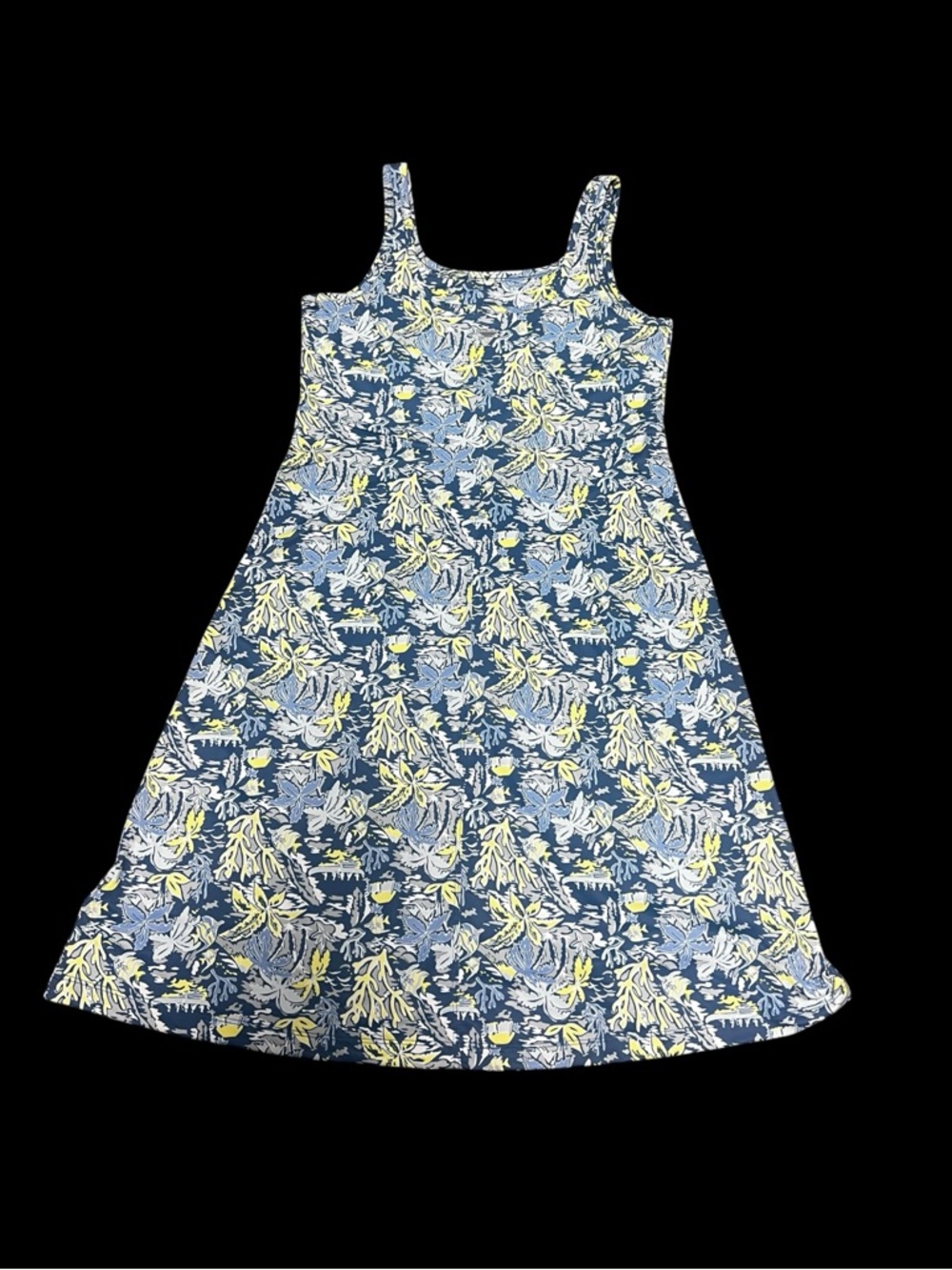Columbia Blue Floral Tank Sundress NWT